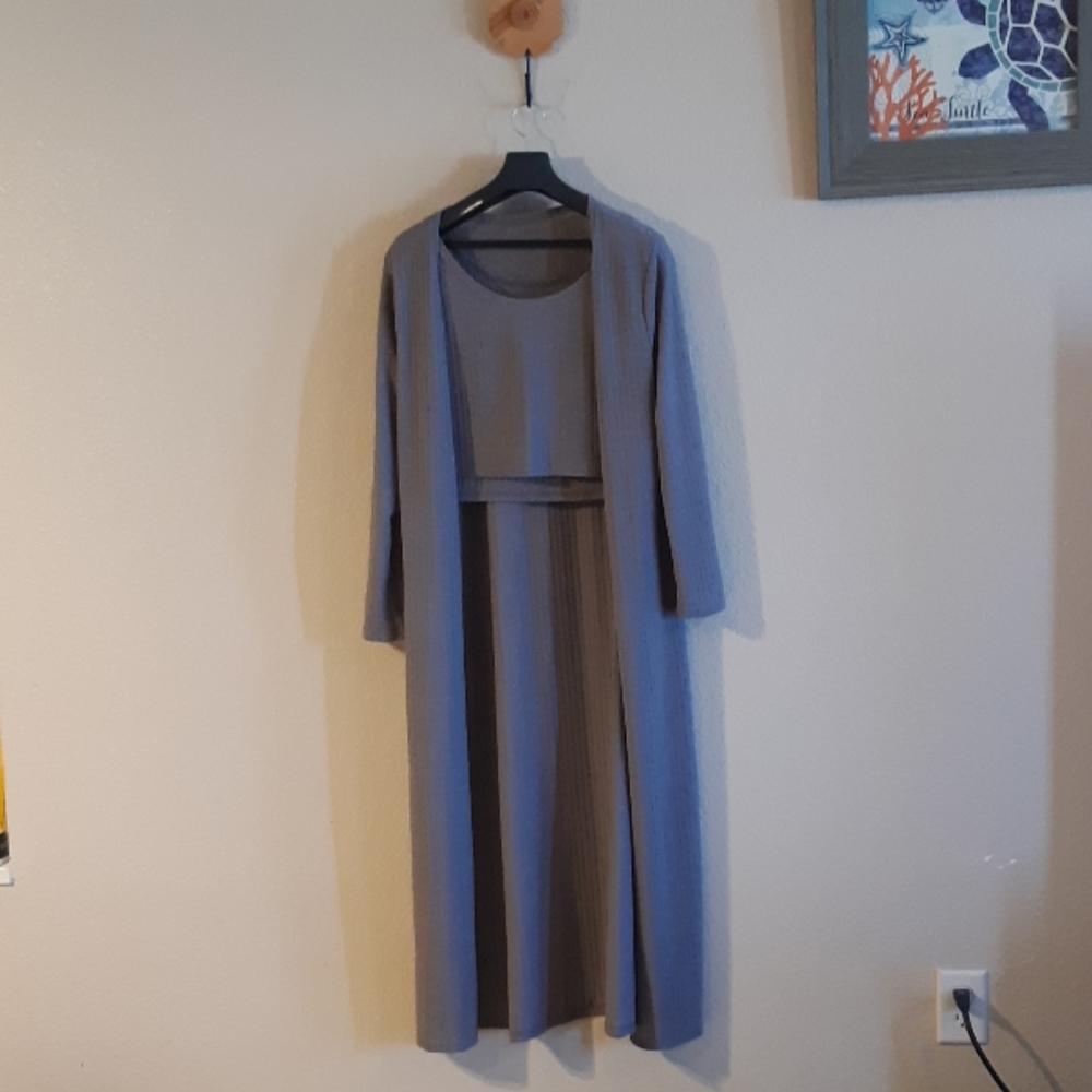 2-Peice Top & Long Blazer